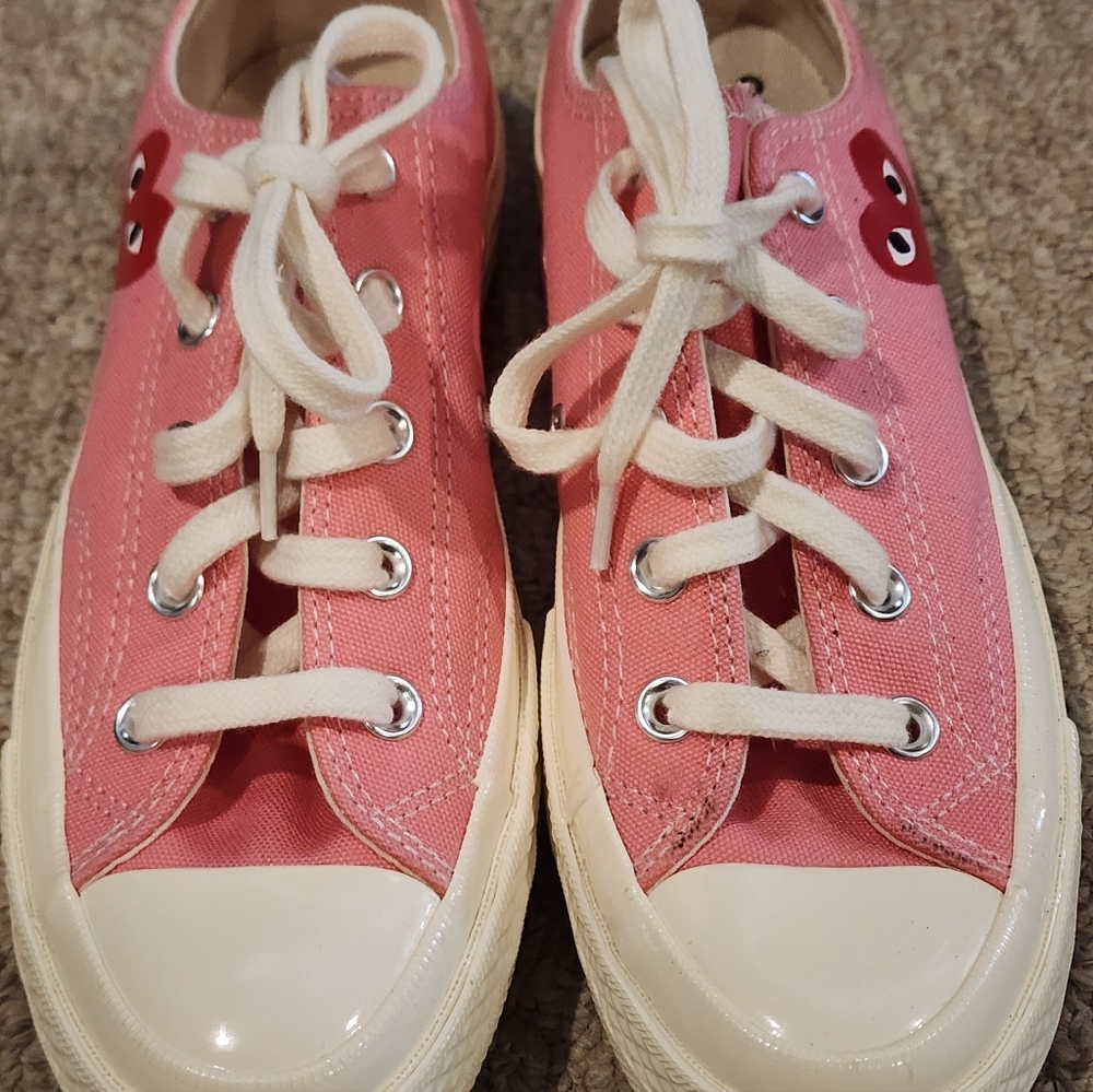 Comme Des Garcons Playx Chuck Taylor All Star 70 Low,Bright Pink, Mens4/womens6 - Picture 3 of 7